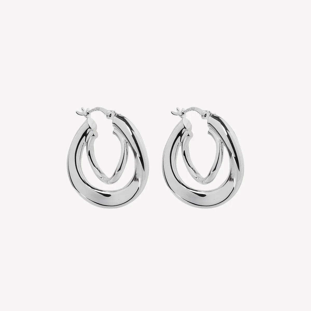 Baby Strudel Sterling Silver Hoop