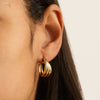 Ripple Hoop Earrings
