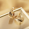Ripple Hoop Earrings