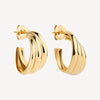 Ripple Hoop Earrings
