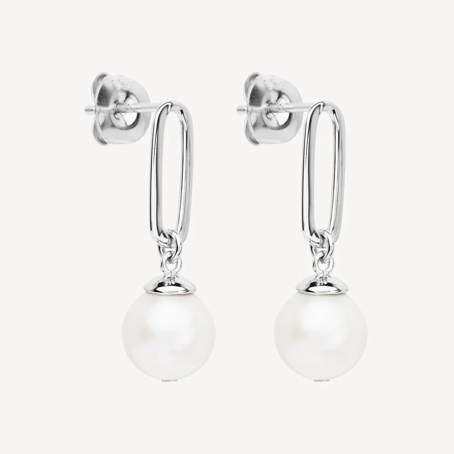 The Enchantress Pearl Drop Stud Earrings