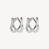 Moonkiss Huggy Earrings Sterling Silver
