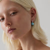 Capella Aquamarine Sterling Silver Huggie