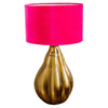 Drum Shade Velvet Fuchsia