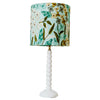 Ball Lamp Base White Timber