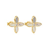 Desert Flower Small Earrings with Mother of Pearl