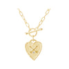 Heart Fob Necklace 18kt g