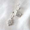 Small Hoop Earrings with Mother of Pearl