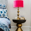 Drum Shade Velvet Fuchsia