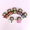 Five Monkeys Finger Puppet Set
