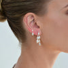 Algae White Topaz Earrings