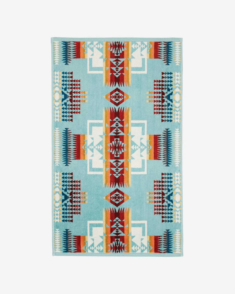 Chief Joseph Aqua Hand Towel