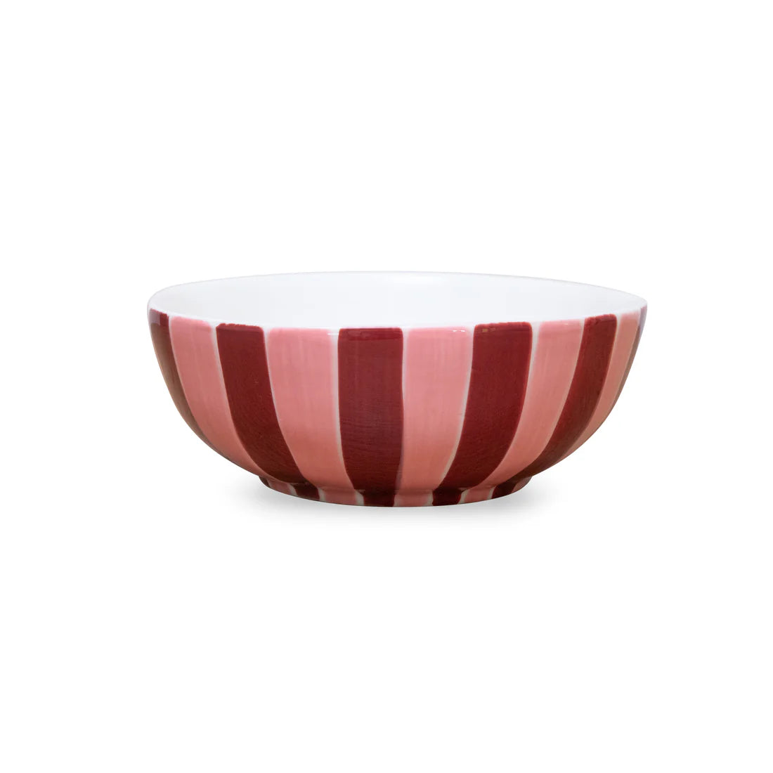Pink and Burgundy Medium Bowl