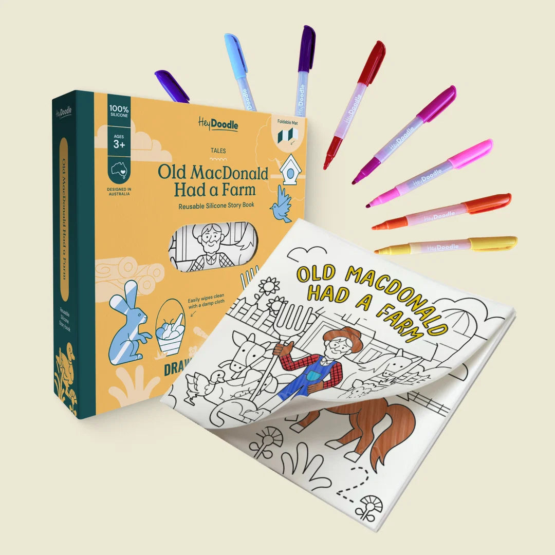 Old MacDonald Had a Farm Reusable Colouring Book