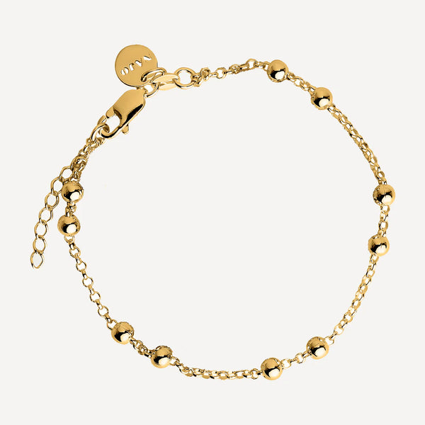 Mattina Single Bracelet 14k Gold Plate