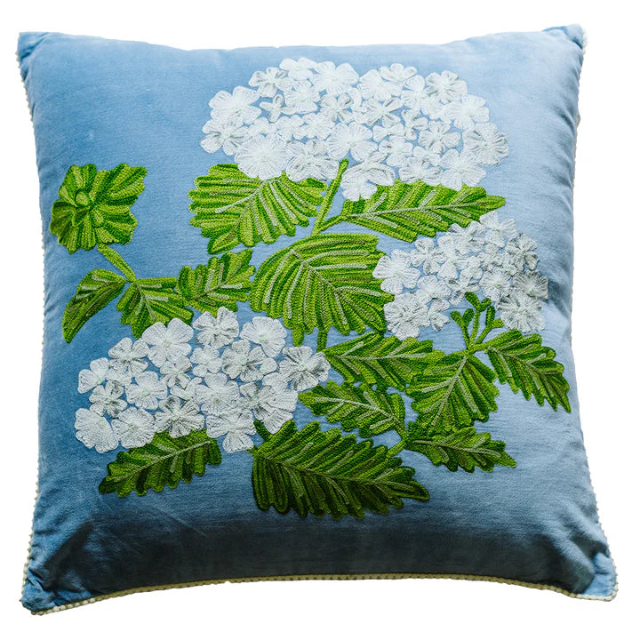 Cushion Hydrangea Sky Blue 60x60