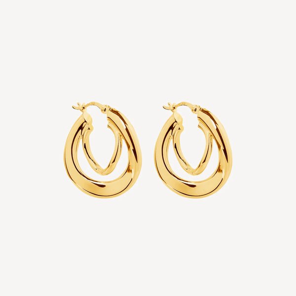 Baby Strudel 14k Gold Hoop