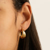 Ripple Hoop Earring