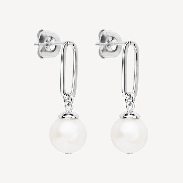 The Enchantress Pearl Drop Stud Earrings