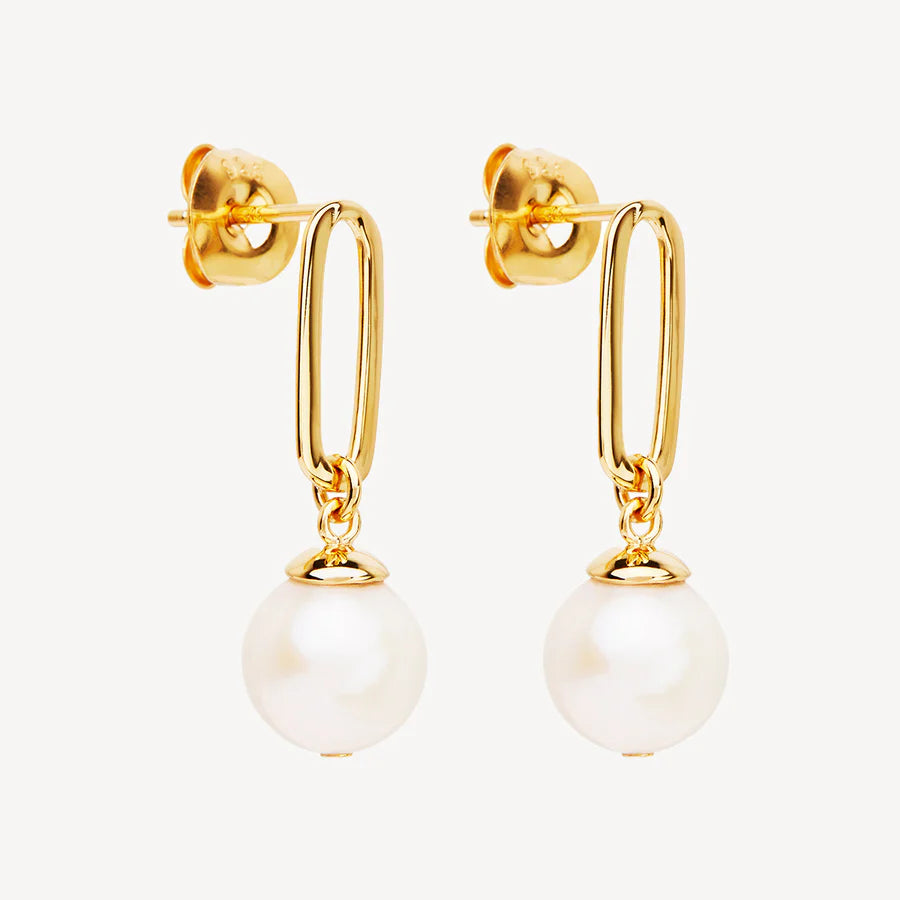 The Enchantress Pearl Drop Stud Earrings