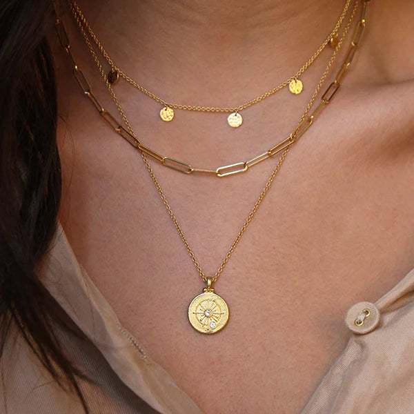Cosmic Love Necklace 18KT YG Plate