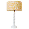 Ball Lamp Base White Timber