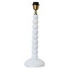 Ball Lamp Base White Timber