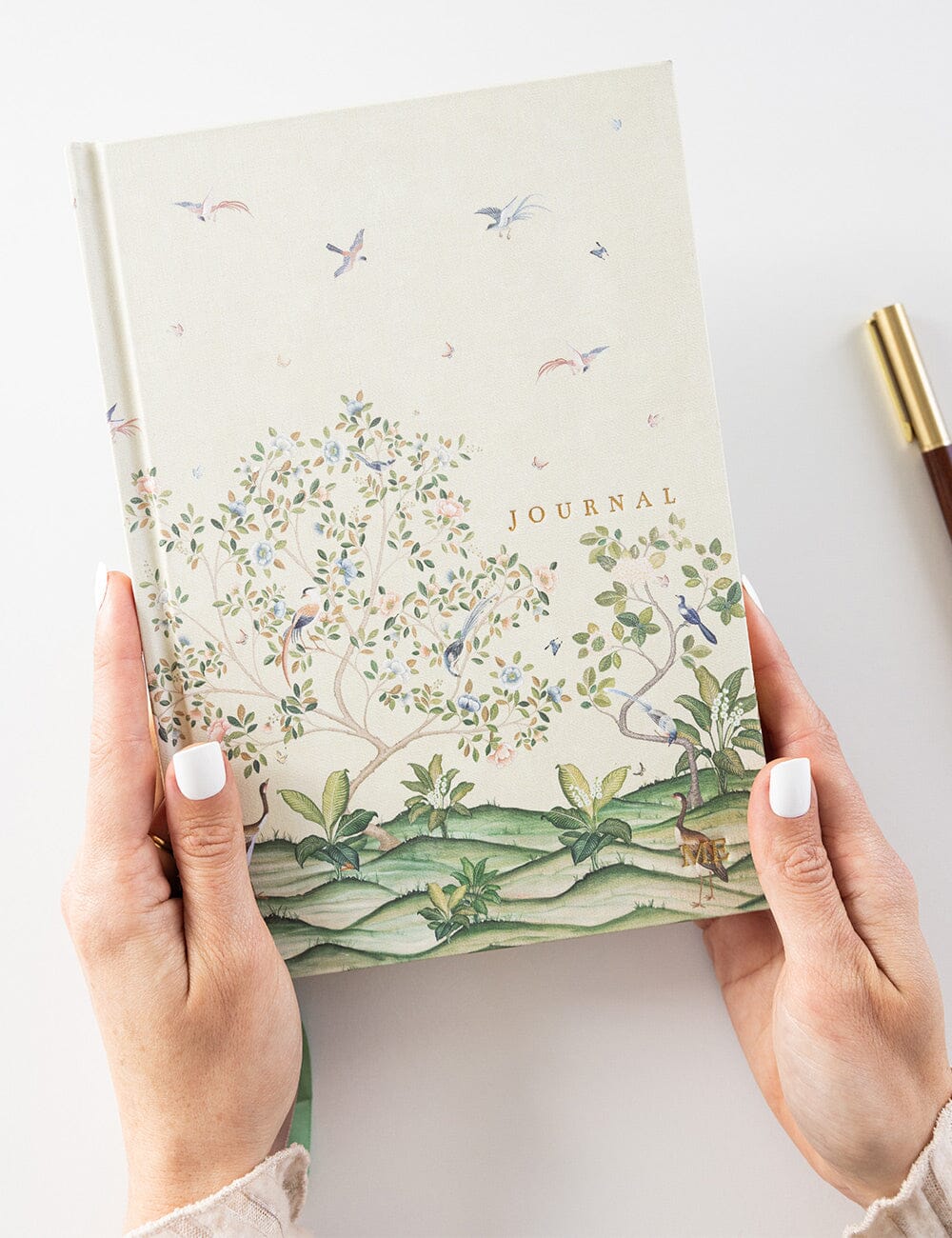 Linen Bound Journal - Spring Landscape