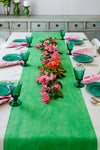 Aquadoor Colour Block Green Stripe Large Table Cloth