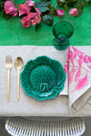 Aquadoor Colour Block Green Stripe Large Table Cloth