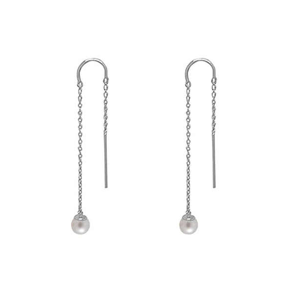 Riviera Pearl Thread Earrings SS
