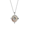 MOP Oval Necklace Silver