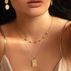 Moonscape Choker 18KT yellow gold plate