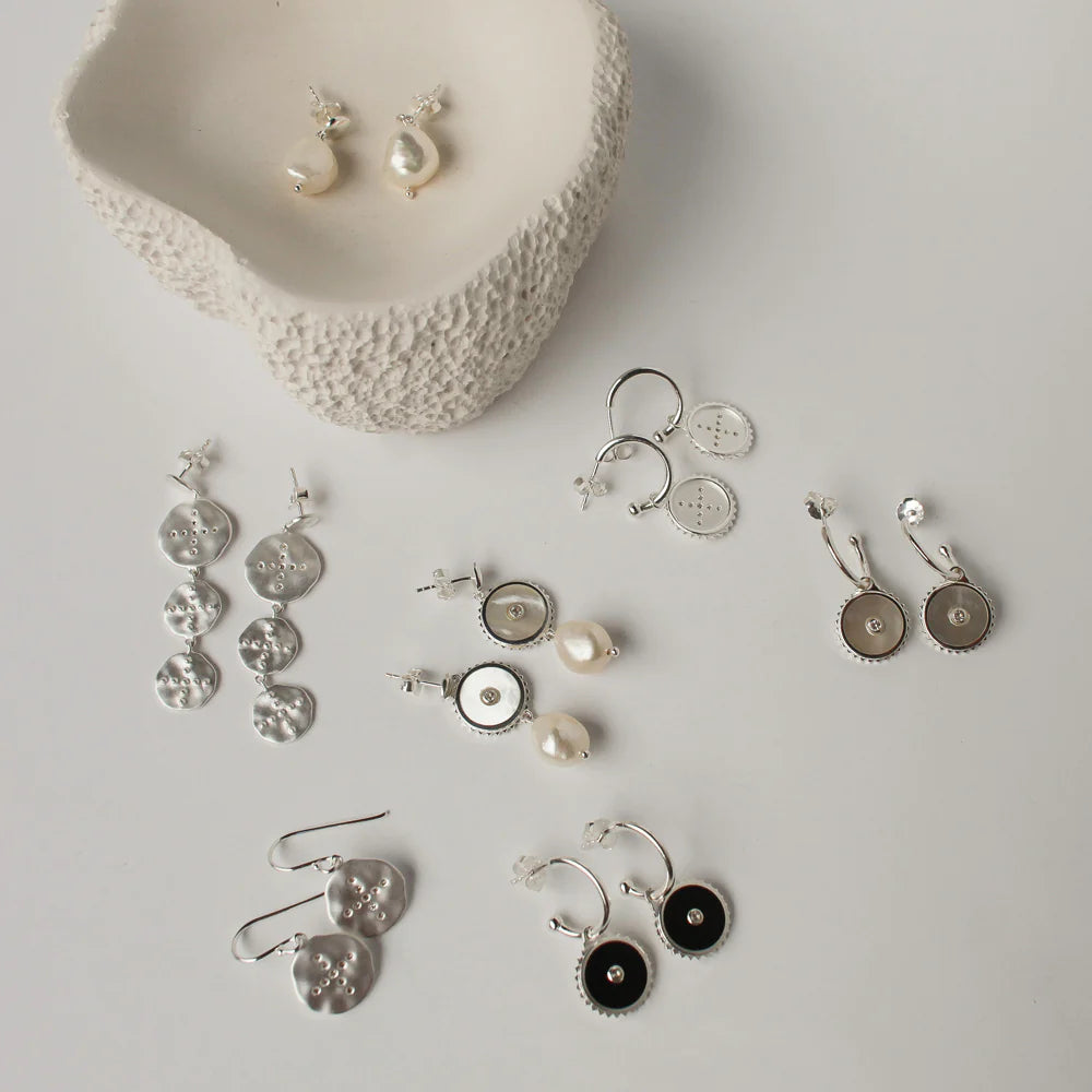 Halycon Small Pearl in sterling silver