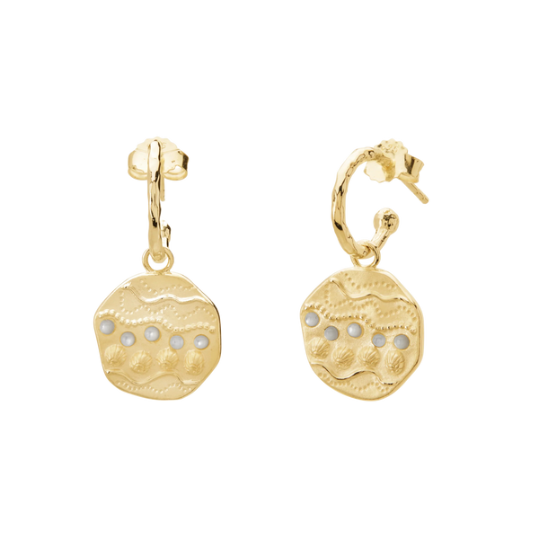 Ocean Dreamer Hoop 18k Gold Earring
