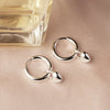 Amore Hoop Earrings Silver