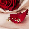 Amore Hoop Earrings 14k Gold