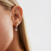 Amore Hoop Earrings Silver