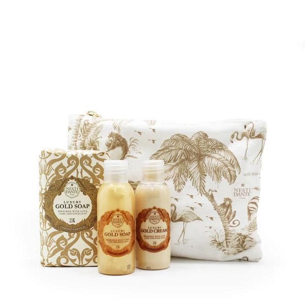 Travel gold travel gift set