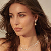 Aphrodite Goddess Small Pearl Earrings