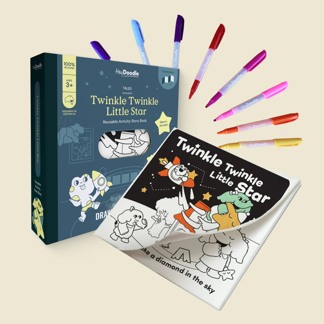 Twinkle Twinkle Little Star Reusable Colouring Book