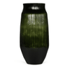 Cut Glass Large Vase - Moss