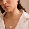 Sahara Medallion Necklace with White Topaz