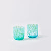 Bonnie and Neil Glass dot tumblers S2 green