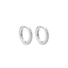 Petites 11mm Hoop Earrings with White Topaz